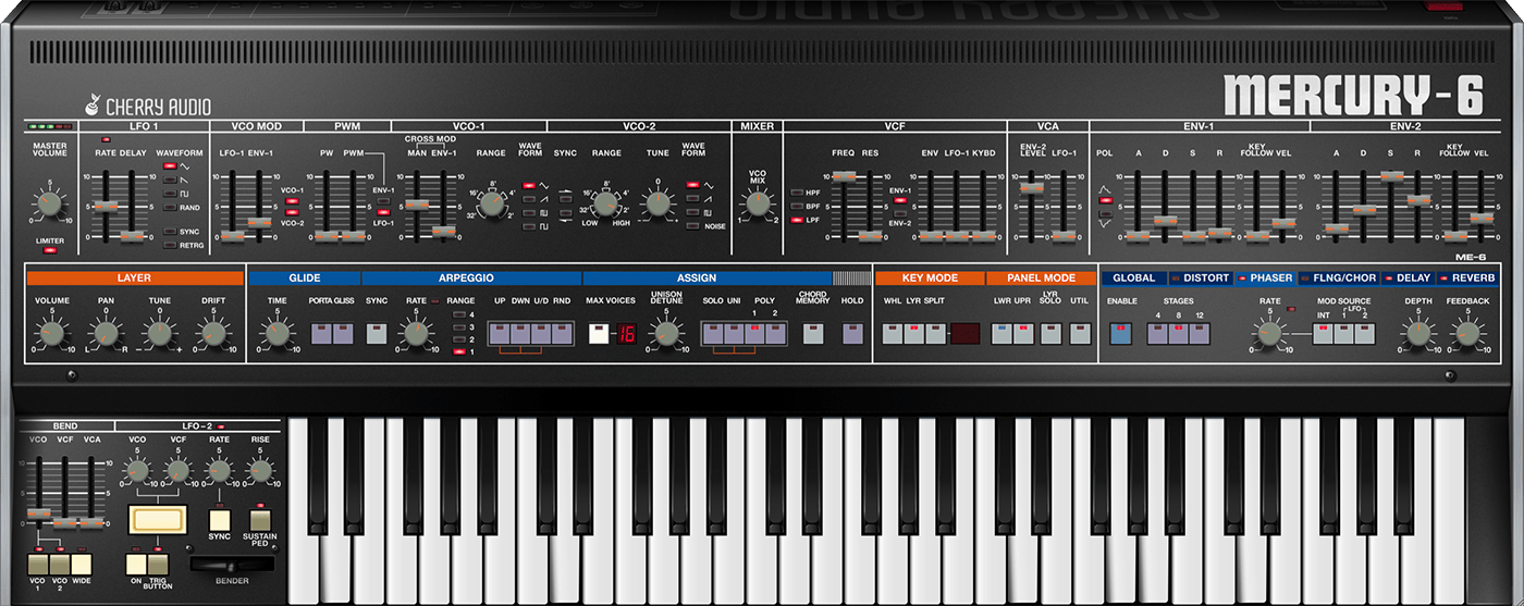 Cherry Audio Mercury 6 Synthesizer eLicense